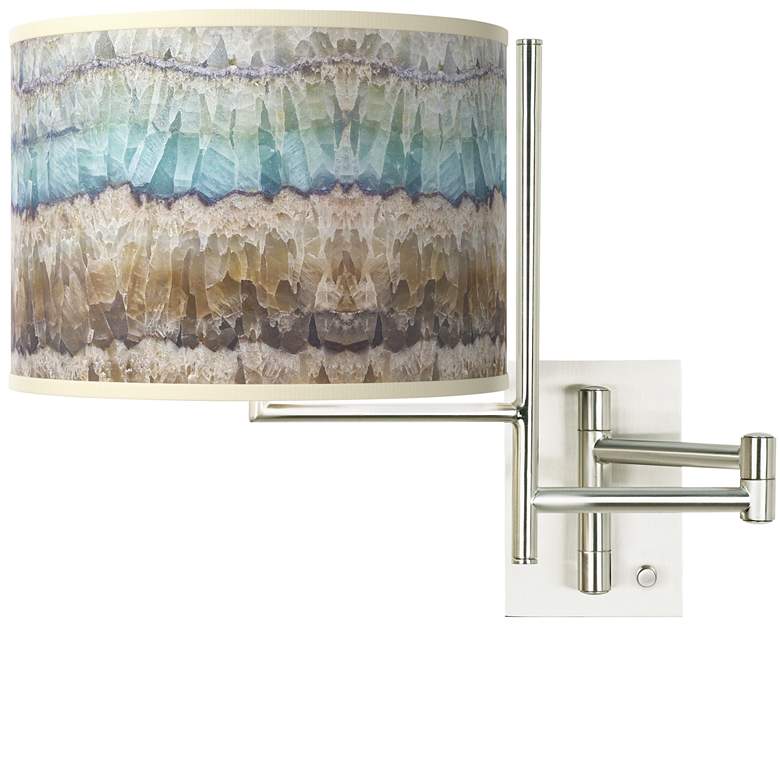 Image 1 Marble Jewel Giclee Gallery Modern Plug-in Swing Arm Wall Lamp