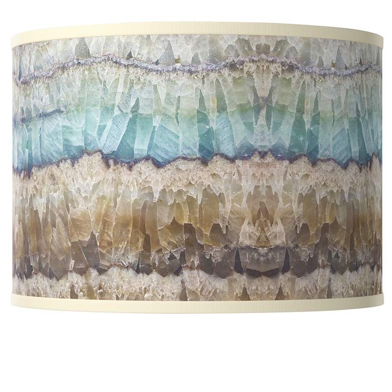 Image 1 Marble Jewel Giclee Glow Drum Lamp Shade 12x12x8.5 (Spider)