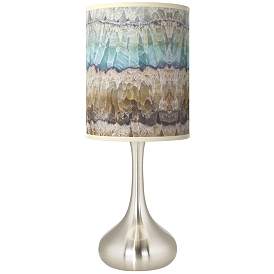 Image1 of Marble Jewel Giclee Glow Modern Droplet Table Lamp