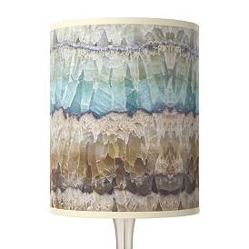 Image2 of Marble Jewel Giclee Glow Modern Droplet Table Lamp more views