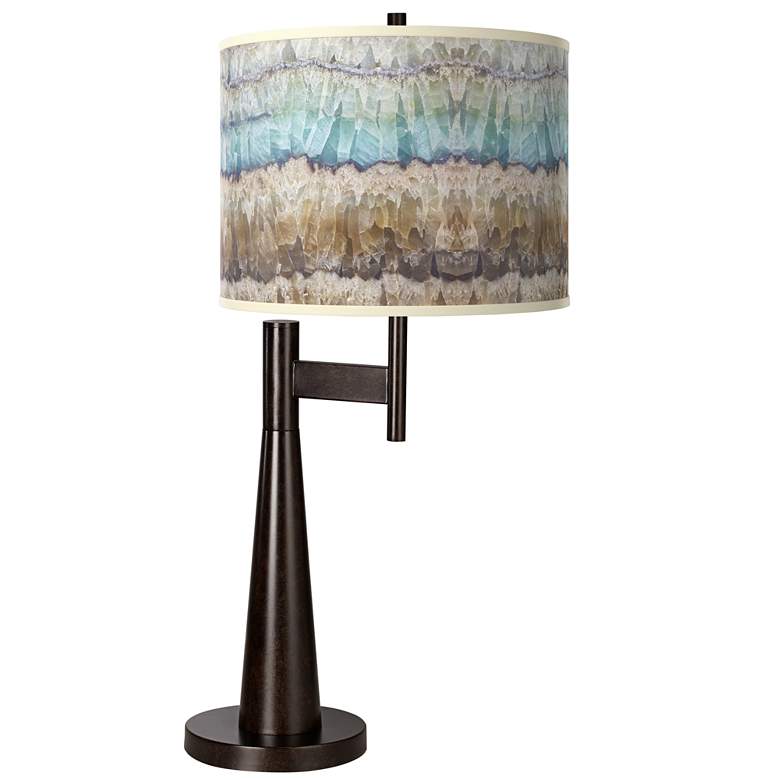 Image 1 Marble Jewel Giclee Glow Modern Offset Arm Novo Table Lamp