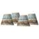 Marble Jewel Giclee Glow Set of Four Shades 3x6x5 (Clip-On)