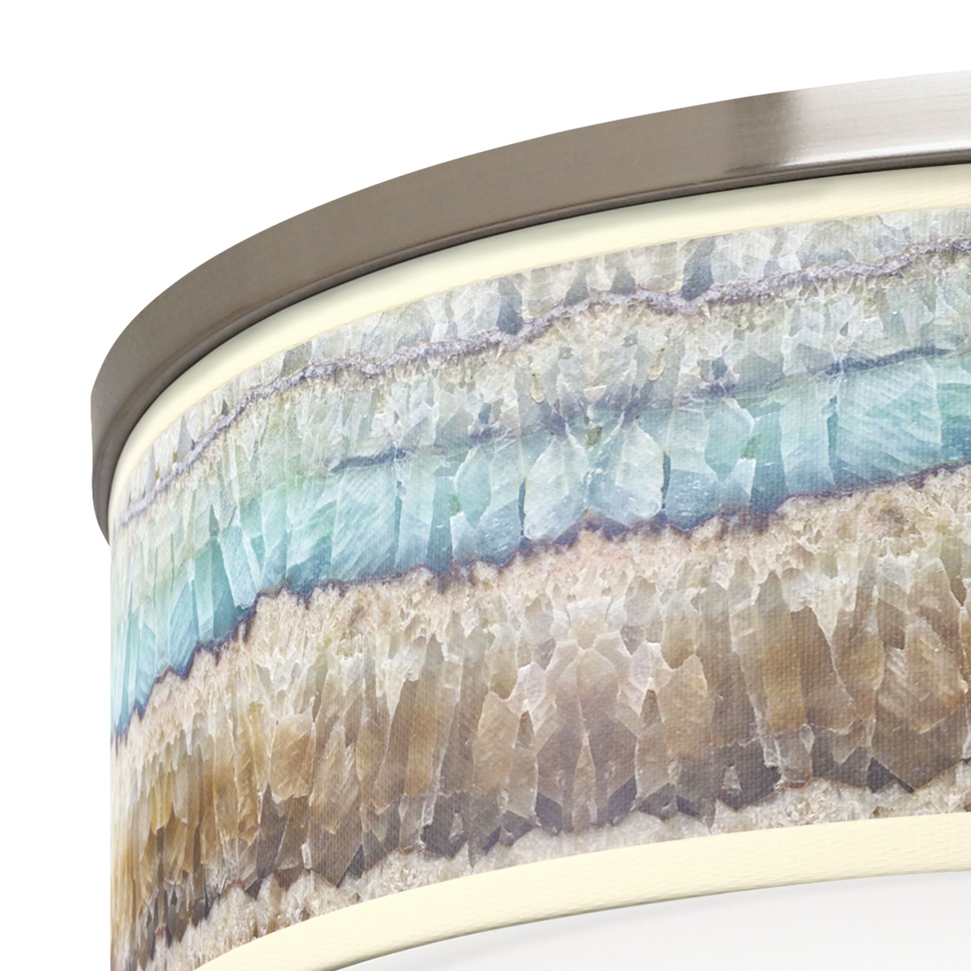 Image 2 Marble Jewel Giclee Nickel 20 1/4" Wide Ceiling Light more views