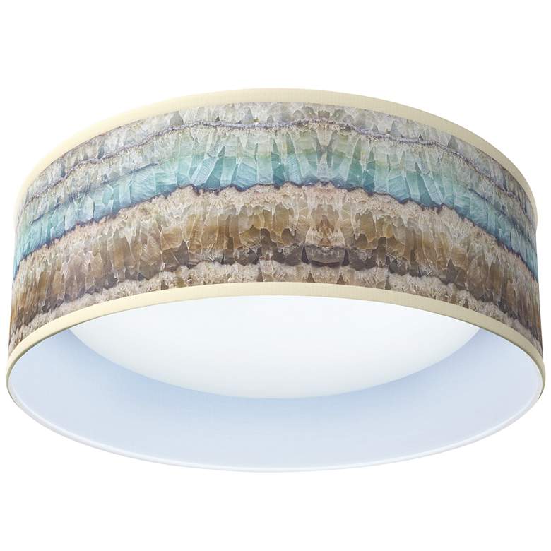 Image 1 Marble Jewel Pattern 16 inch Wide Modern Round LED Ceiling Light