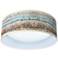 Marble Jewel Pattern 16" Wide Modern Round LED Ceiling Light