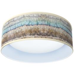 Marble Jewel Pattern 16&quot; Wide Modern Round LED Ceiling Light
