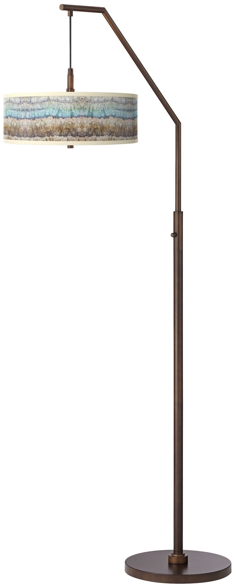 Magnolia Mosaic Bronze Downbridge Arc Floor Lamp 76E83 Lamps Plus