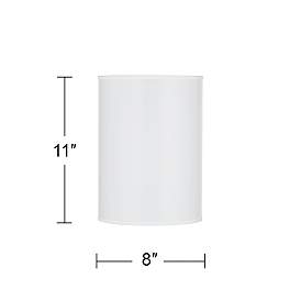 Image5 of Marble Jewel White Giclee Glow Cylinder Drum Lamp Shade 8x8x11 (Spider) more views