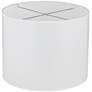 Thumbnail2 of Marble Jewel White Giclee Glow Drum Lamp Shade 14x14x11 (Spider) more views