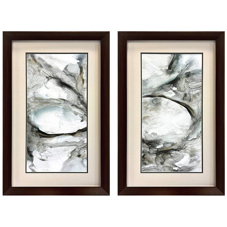 Image 1 Marble Motion 20"W x 32"H Framed Wall Art Set of 2