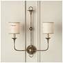 3_Marble Paper Drum Chandelier Shade - Cream/Gold more views