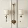 4_Marble Paper Drum Chandelier Shade - Cream/Gold more views
