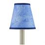 2_Marble Paper Tapered Chandelier Shade - Blue more views