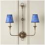 4_Marble Paper Tapered Chandelier Shade - Blue more views