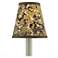 Marble Paper Tapered Chandelier Shade - Green/Brown/Gold