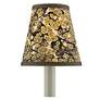 1_Marble Paper Tapered Chandelier Shade - Green/Brown/Gold