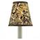 Marble Paper Tapered Chandelier Shade - Green/Brown/Gold