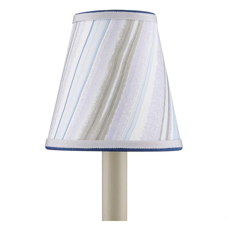 Image 2 Marble Paper Tapered Chandelier Shade - Lavender Agate more views
