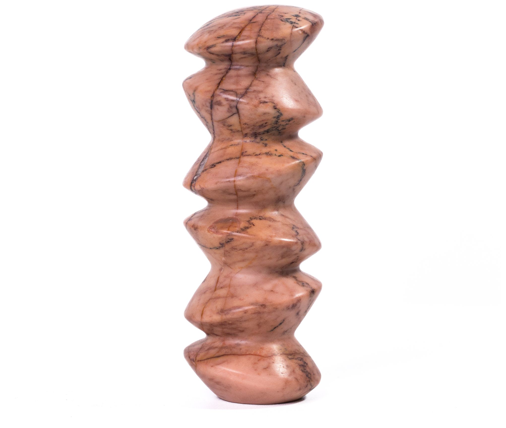 Image 4 Marble Pink Green Cairn Tall Object more views