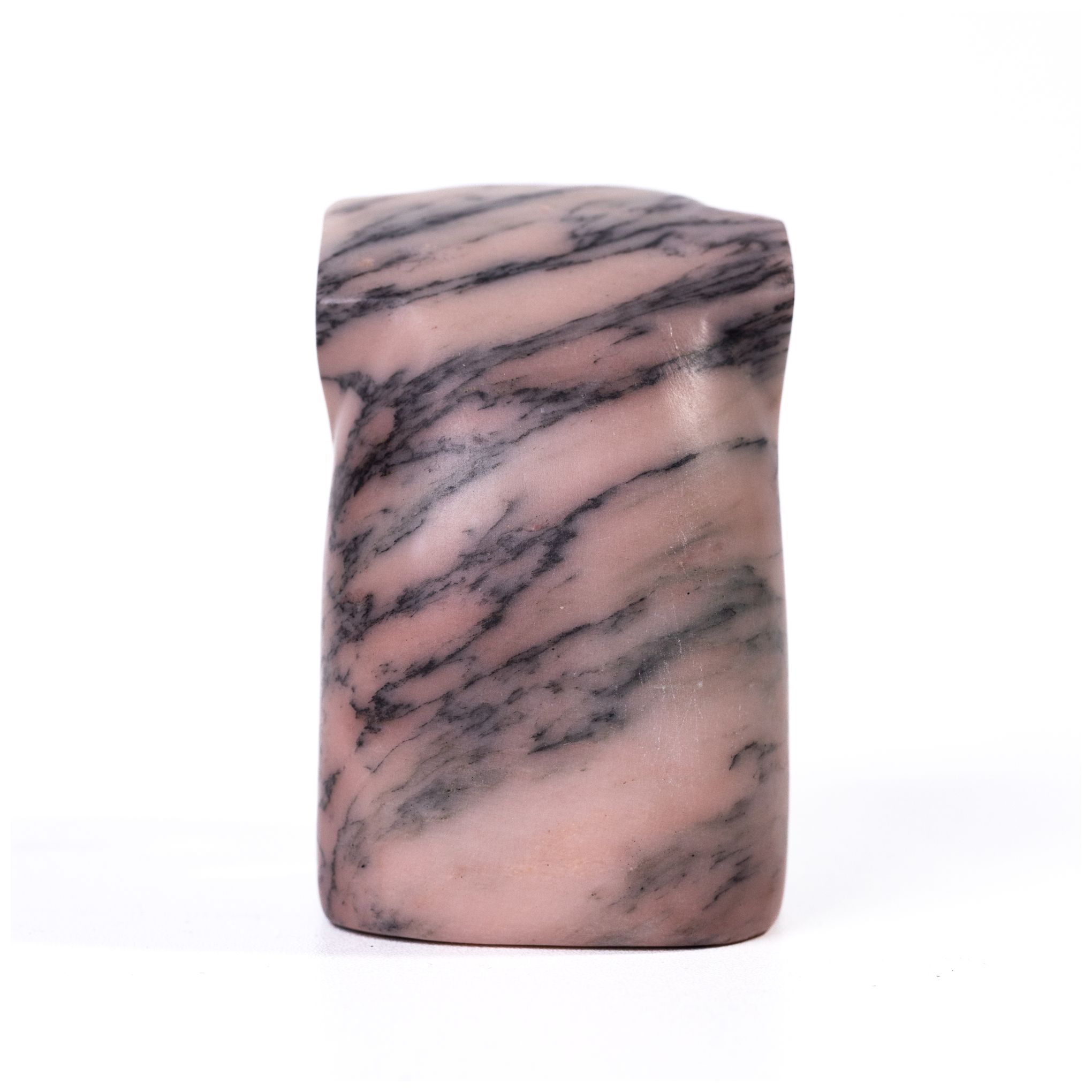 Image 3 Marble Pink Green Elephant Statue more views