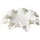 Marble Ruffle White Carved Decorative Bowl