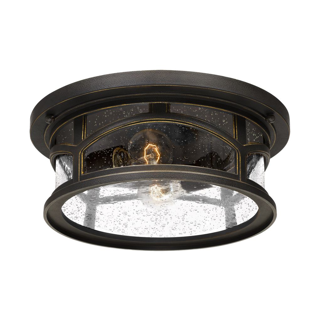 Image 2 Marblehead 13" Wide Palladian Bronze Outdoor Ceiling Light more views