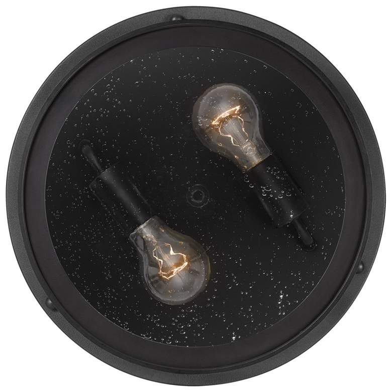 Image 2 Marblehead 13"W Mystic Black 2-Light Outdoor Ceiling Light more views