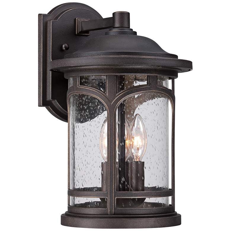 Image 1 Marblehead 14 1/2 inch High Palladian Bronze Outdoor Wall Light