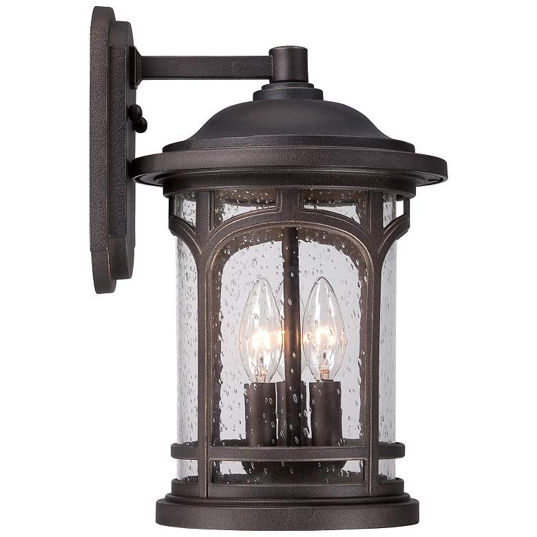 Image 3 Marblehead 14 1/2" High Palladian Bronze Outdoor Wall Light more views