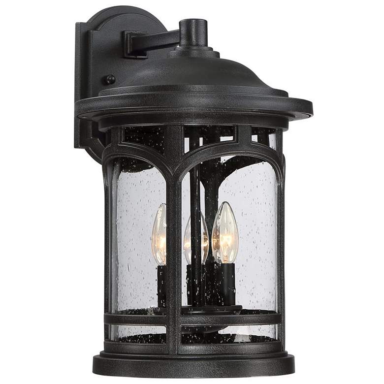 Image 2 Marblehead 17 1/2 inch High Mystic Black Outdoor Wall Light