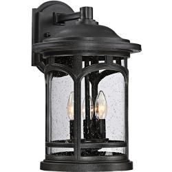 Marblehead 17 1/2&quot; High Mystic Black Outdoor Wall Light