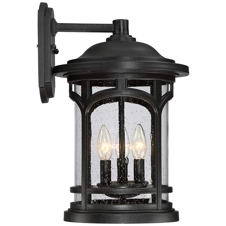 Marblehead 17 1/2&quot; High Mystic Black Outdoor Wall Light more views