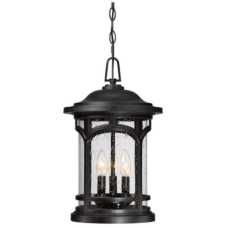 Image 1 Marblehead 18"H Mystic Black Outdoor Hanging Light