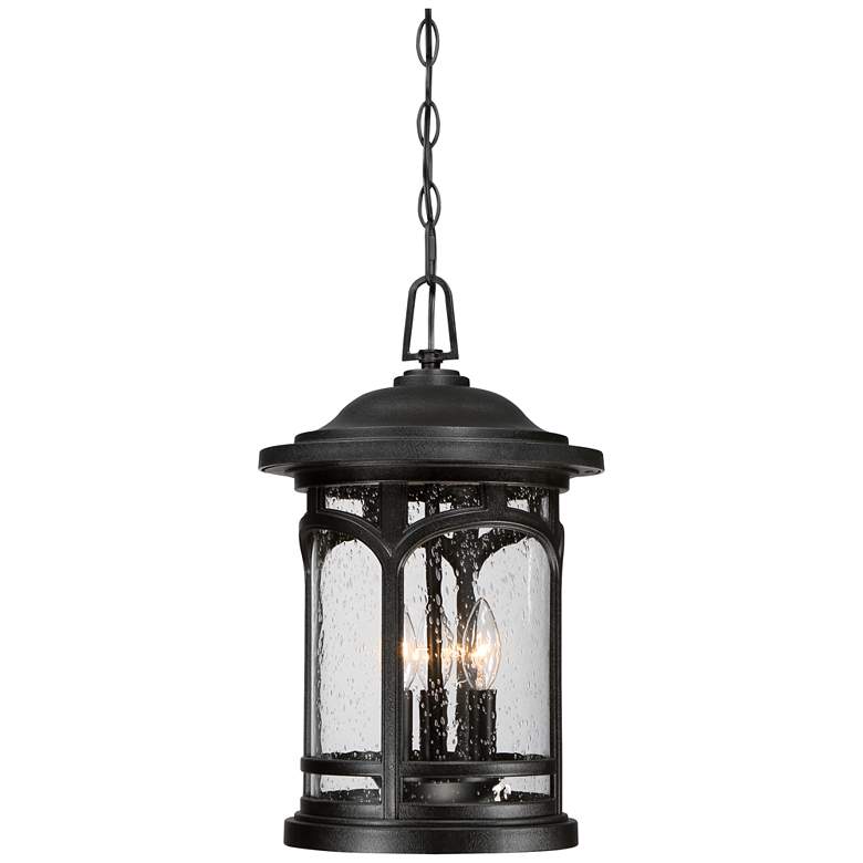 Image 2 Marblehead 18"H Mystic Black Outdoor Hanging Light more views