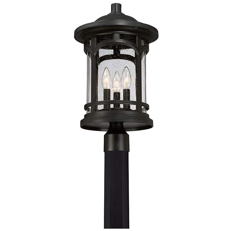 Image 2 Marblehead 19 1/2 inch High Mystic Black Outdoor Post Light more views