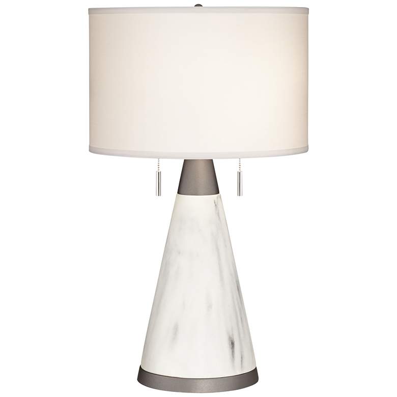 Image 1 Marbleous Faux Marble Table Lamp