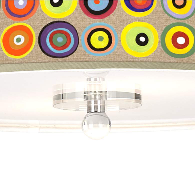 Image 3 Marbles in the Park Giclee 16" Wide Semi-Flush Ceiling Light more views