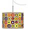 Marbles in the Park Giclee Glow Swag Style Plug-In Chandelier