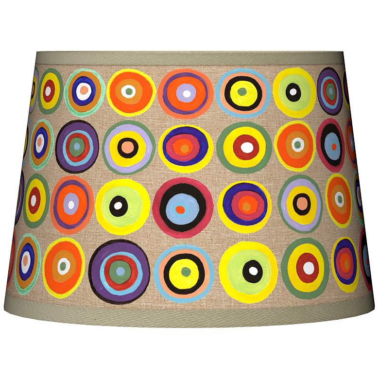Image 1 Marbles in the Park Tapered Giclee Lamp Shade 10x12x8 (Spider)