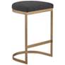 Marc 25" Charcoal Fabric Counter Stool in scene
