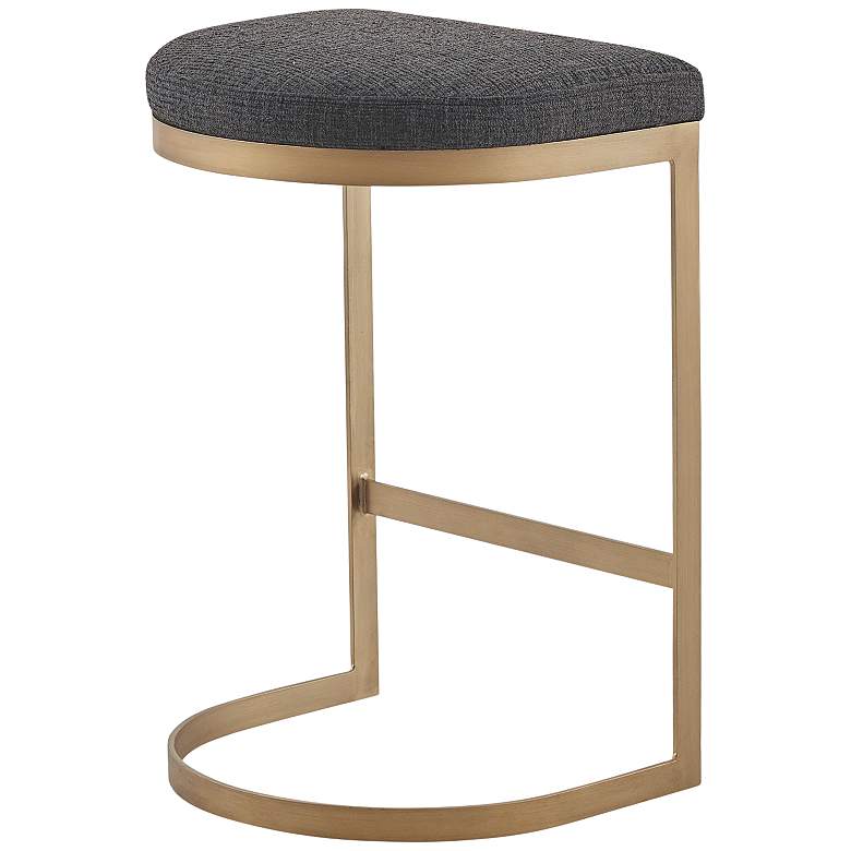 Image 7 Marc 25" Charcoal Fabric Counter Stool more views
