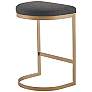 Marc 25" Charcoal Fabric Counter Stool in scene