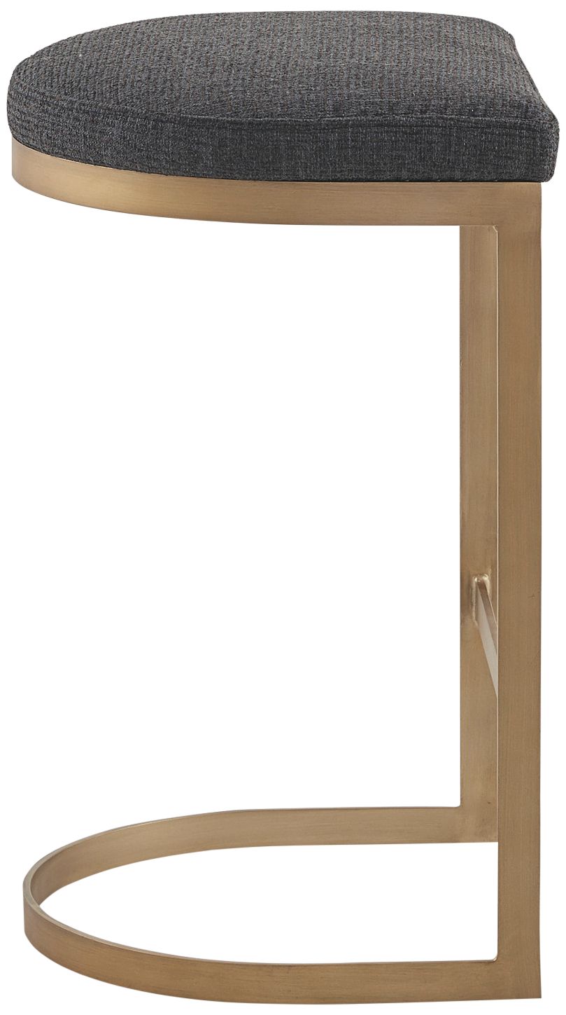 Marc 25" Charcoal Fabric Counter Stool in scene