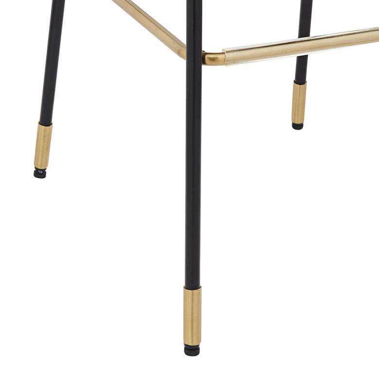 Image 6 Marc 29 1/4" High Blue and Gold Barstool Set of 2 more views