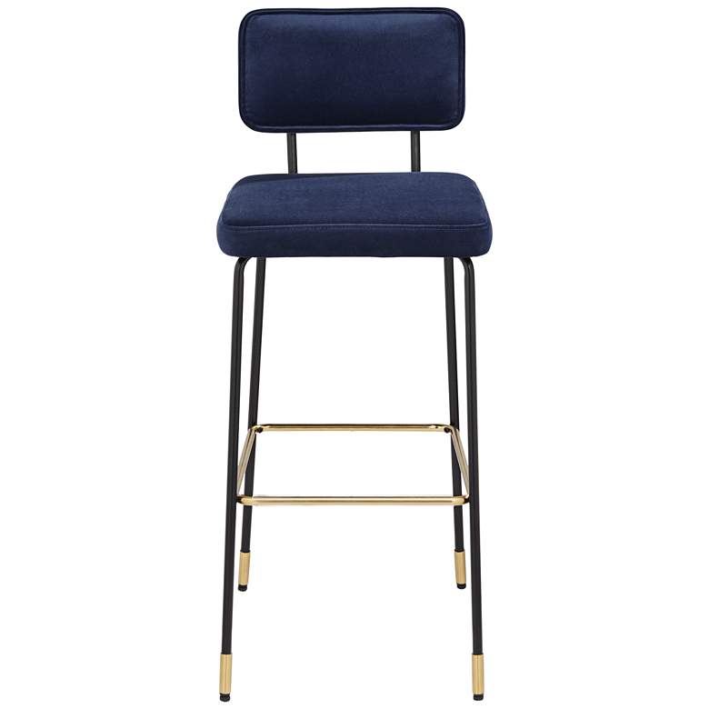 Image 7 Marc 29 1/4" High Blue and Gold Barstool Set of 2 more views
