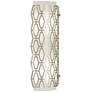 2_Marcel 14.5"H Geometric Framing Nickel And Frost Cas White Wall Sconce more views