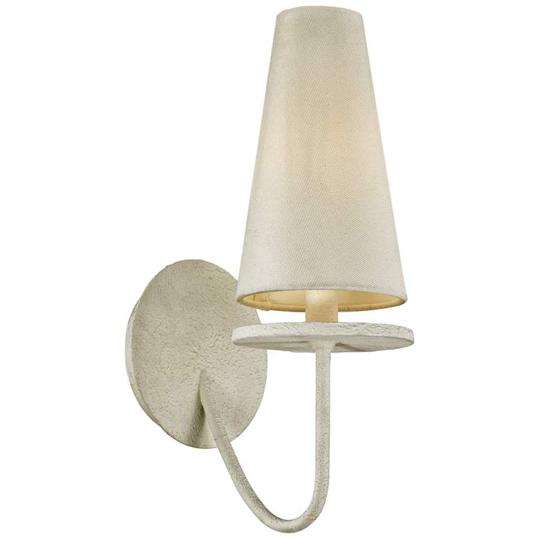 Image 1 Marcel 14 1/4" High Gesso White Wall Sconce