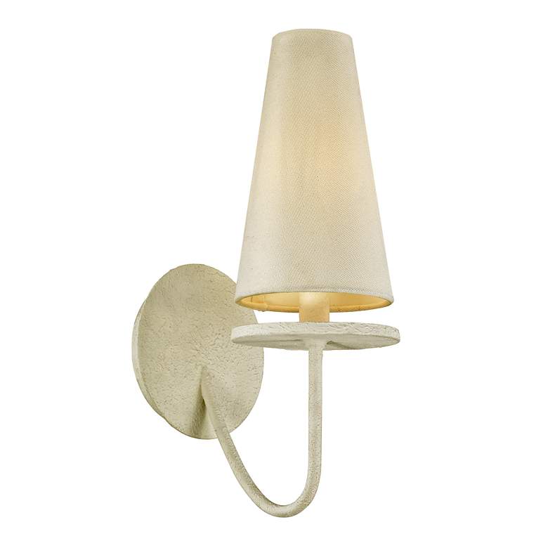 Image 2 Marcel 14 1/4 inch High Gesso White Wall Sconce more views