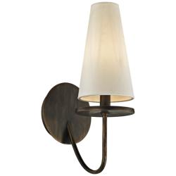 Marcel 14 1/4&quot; High Textured Bronze Wall Sconce