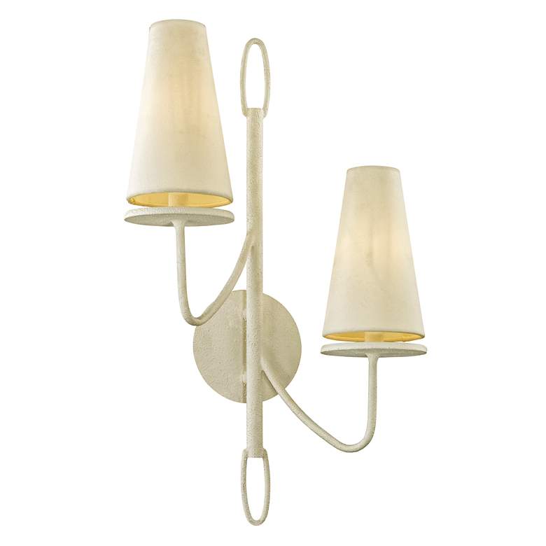 Image 2 Marcel 23 1/2" High Gesso White 2-Light Wall Sconce more views